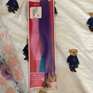 American Girl Doll Hair Color Set - Purple, Pink, Teal